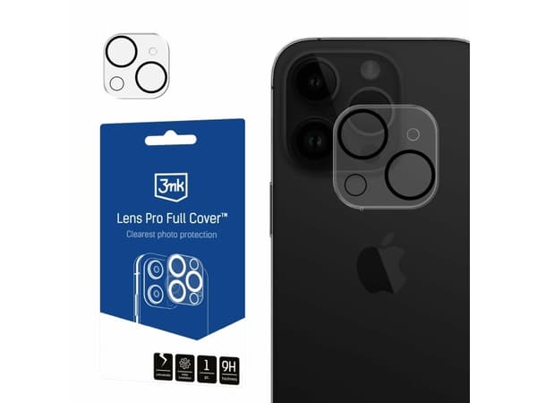 3MK Lens Pro Full Cover, iPhone 15/15 Plus, 1 pc(s)
