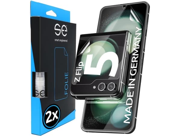 Smart Engineered SE0-F0101-0409-23-M, Samsung, Galaxy Z Flip 5, Gjennomsiktig, 2 stykker
