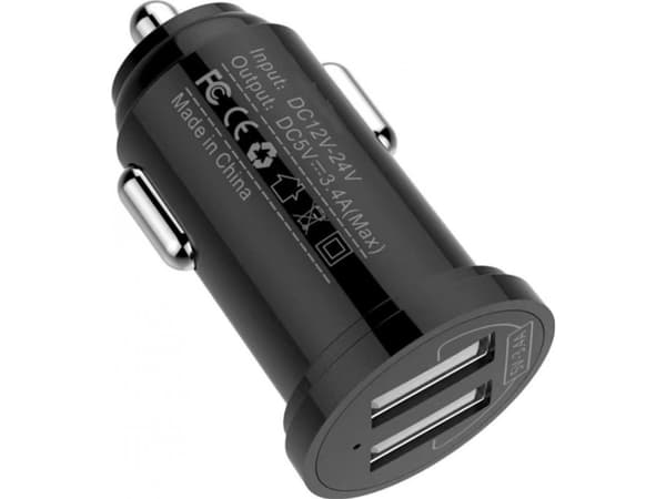 Techly IUSB2-CAR5-A34, Automatisk, Cigarr tändare, 3,4 A, Svart