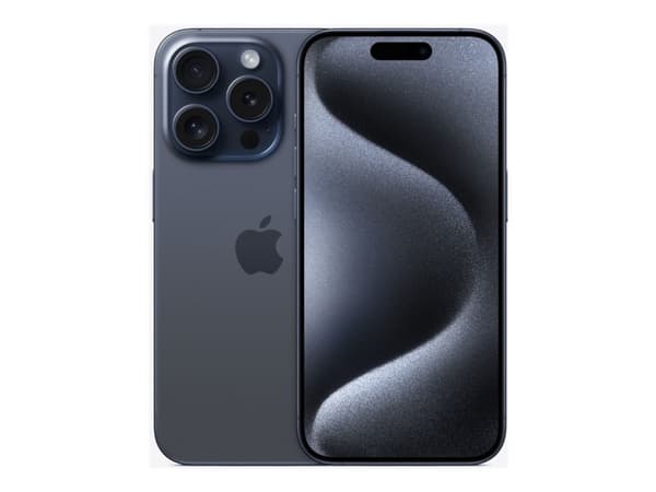 Apple iPhone 15 Pro , 15,5 cm (6,1"), 2556 x 1179 pikseliä, 512 GB, 48 MP, iOS 17, titaani, sininen