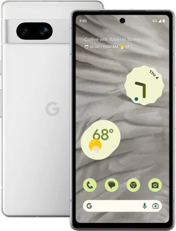 Google Pixel 7a - Smartphone - 128GB - Hvid - Dual Sim
