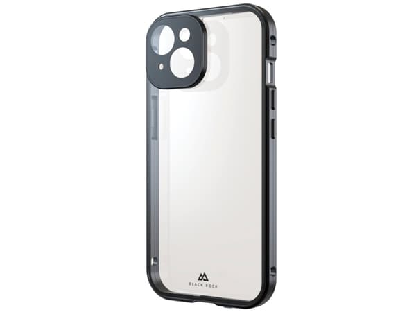Black Rock 360° Glass Cover Apple iPhone 15 Sort Induktiv opladning, Stødsikker 1300TGC02