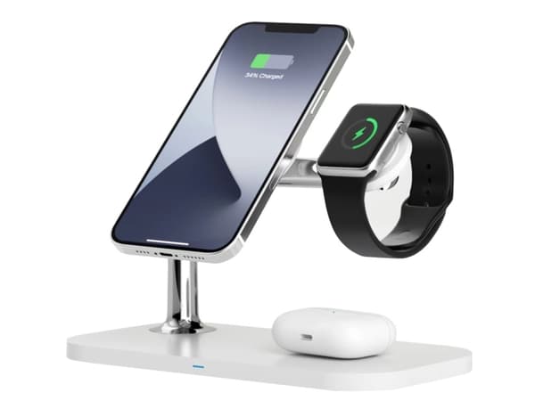RealPower ChargeAIR Mag, Innendørs, USB, Trådløs lading, 1 m, Hvit