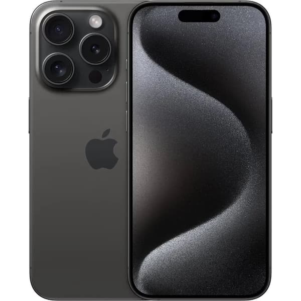 Apple iPhone 15 Pro - 5G smartphone - dual-SIM / Internminne 1 TB - OLED-skärm - 6.1" - 2556 x 1179 pixlar (120 Hz) - 3 st. bakre kameror 48 MP, 12 M