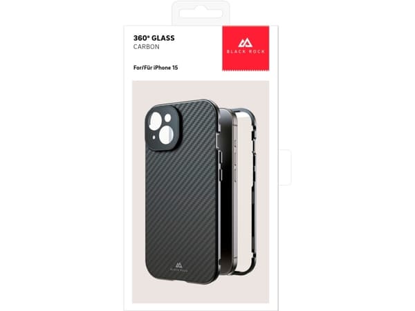 Black Rock 00221252, Apple, iPhone 15, Ripebestandig, Karbon, 1 stykker
