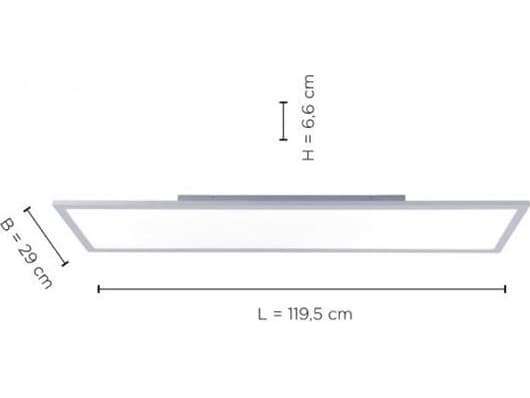 Taklampe Paul Neuhaus Taklampe Flat 14753-21 LED 16W flat hvit