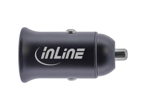 InLine® USB-autovirtasovitin Power Delivery, 2x USB Type-C, musta (31502Y)