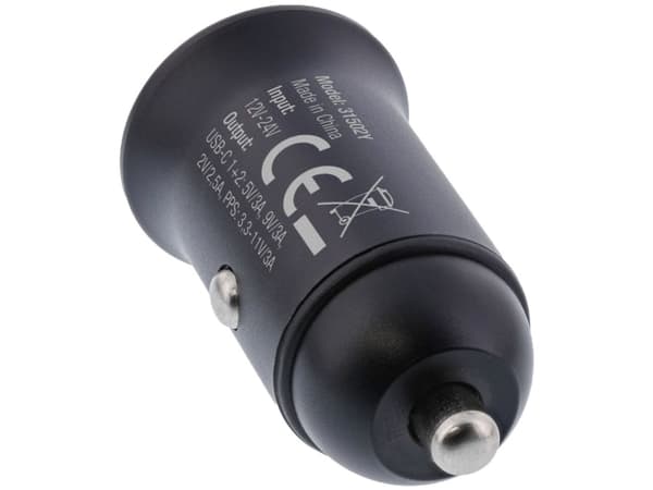 InLine® USB-autovirtasovitin Power Delivery, 2x USB Type-C, musta (31502Y)