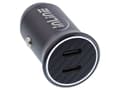 Pikkukuva 1 / 5: InLine® USB-autovirtasovitin Power Delivery, 2x USB Type-C, musta (31502Y)