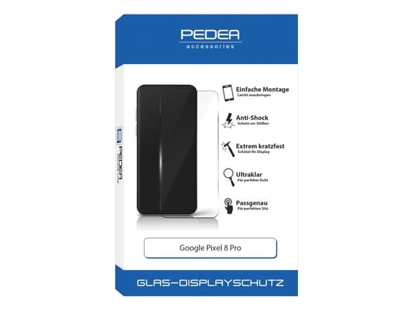 PEDEA 12170005, Google, Pixel 8 Pro, Ripebestandig, Sjokkresistent, Gjennomsiktig, 1 stykker