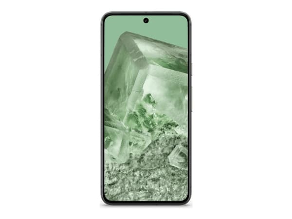 Google Pixel 8 - 5G pekskärmsmobil - dual-SIM - RAM 8 GB / Internminne 256 GB - OLED-skärm - 6.2" - 2400 x 1080 pixlar (120 Hz) - 2 bakre kameror 50 Grön, Grå