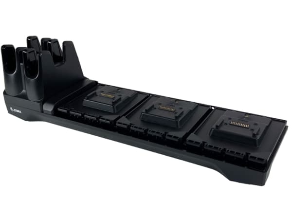 Zebra Multi-Slot Cradle Bases Only - No Cup(s) - Dokkingstasjon - for Zebra RFD40 UHF RFID Standard Sled (Required RFD40 Replacement Cradle Cup(s)