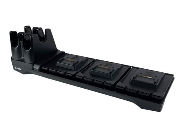 Zebra Multi-Slot Cradle Bases Only - No Cup(s) - Dokkingstasjon - for Zebra RFD40 UHF RFID Standard Sled (Required RFD40 Replacement Cradle Cup(s)