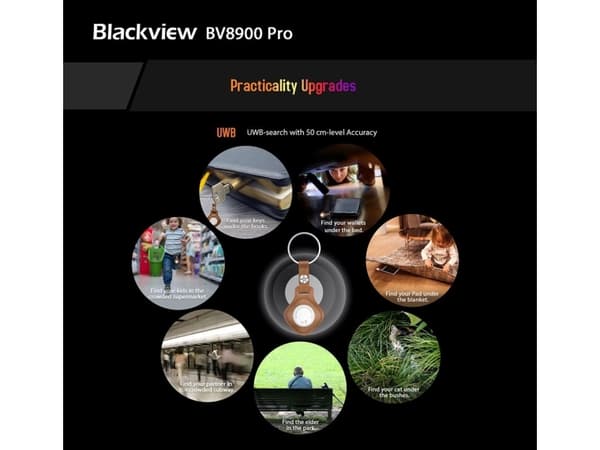 Blackview BV8900, 16,5 cm (6.5"), 8 GB, 256 GB, 64 MP, Android 13, Svart, Orange