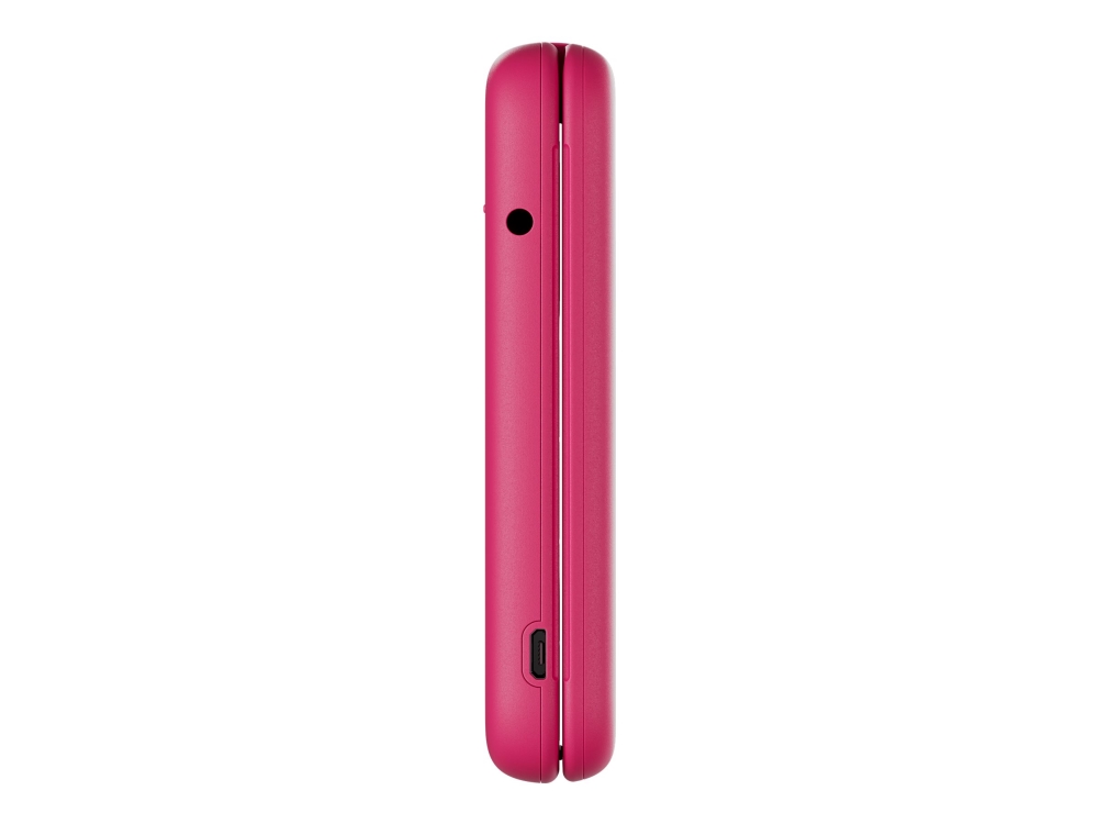 Nokia 2660 Flip - 4G funksjonstelefon - dobbelt-SIM - RAM 48 MB /  Internminne 128 MB - microSD slot - rear camera 0,3 MP - pop-rosa