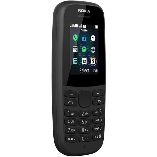 Mobiltelefon Nokia 105 2019 1,77" 2 GB Sort