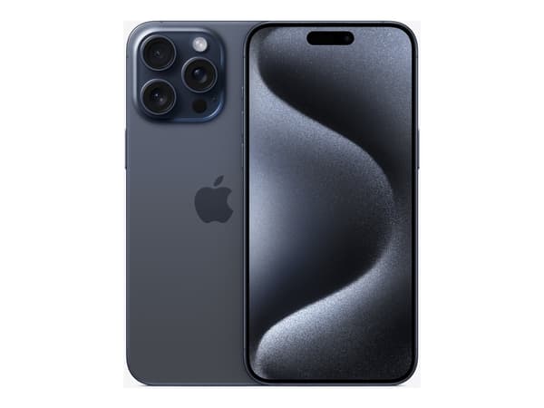 Apple iPhone 15 Pro Max - 5G älypuhelin - dual-SIM / Sisäinen muisti 1 TB - OLED-näyttö - 6,7" - 2796 x 1290 pikseliä (120 Hz) - 3x takakamera 48 MP,
