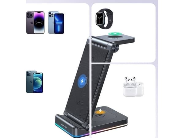 Joyroom Joyroom QI Charger 3in1-stativ for Apple 15W JR-WQN01