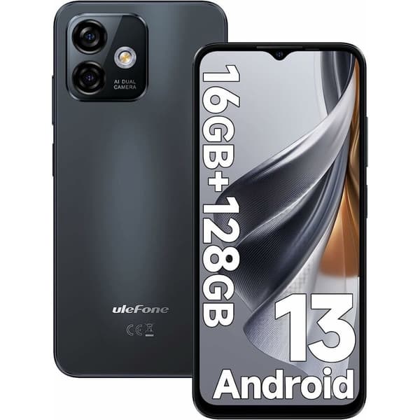 Smarttelefoner Ulefone Note 16 Pro 8 GB RAM 6,52" Svart 128 GB Sort