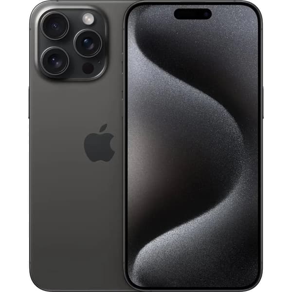 Apple iPhone 15 Pro Max , 17 cm (6.7"), 2796 x 1290 pixels, 1 TB, 48 MP, iOS 17, Titanium, Black Titaani, musta