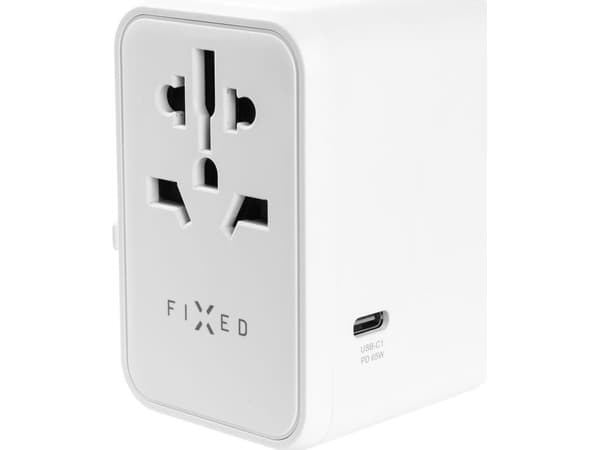 Fast FAST lader lader / reiseadapter 3xUSB-C/ 2xUSB-A 65W hvit - Sikkerhetsgaranti. Enkle avdrag. Gratis frakt fra PLN 170.