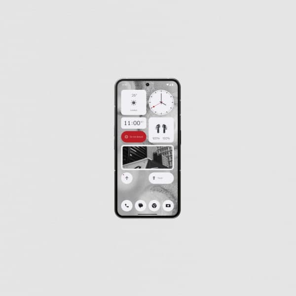 Nothing Phone (2) 5G mobiltelefon, 256/12 GB, vit