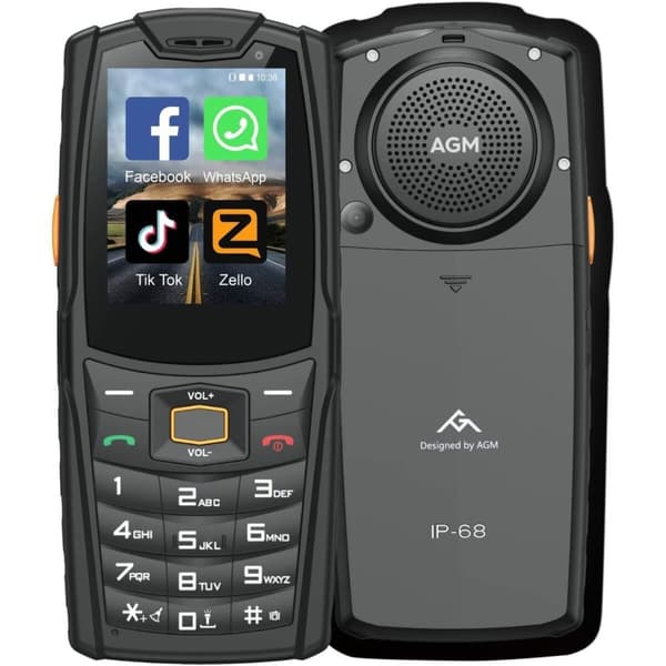 Mobil telefon for eldre voksne M7 2.4" 16 GB RAM 2 GB RAM Sort