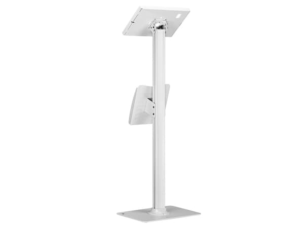 Maclean MC-476W Golvhållare för surfplattor med låsanordning, 9,7"-11", kompatibel med iPad/iPad Air/iPad Pro, Samsung Galaxy Tab A/Tab A7/Tab S6 Lit