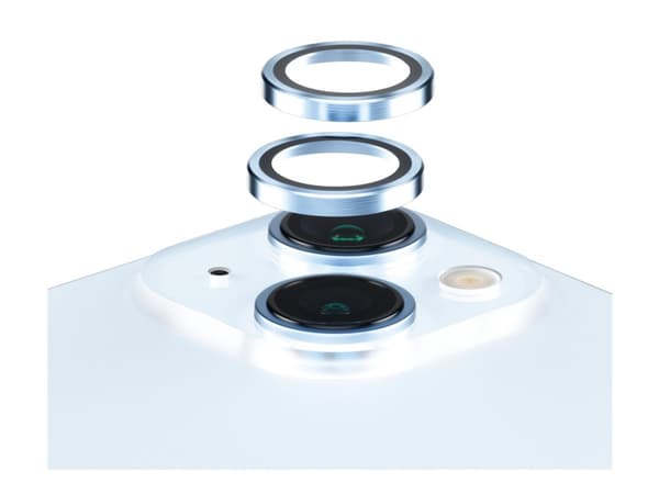 PanzerGlass Hoops - Linsskydd för mobiltelefon - blå - för Apple iPhone 15, 15 Plus