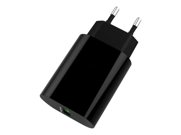 Rapoo XC140 - Trådløs ladepute + AC-strømadapter - 10 watt - 2 A - QC 3.0 - svart - Europa