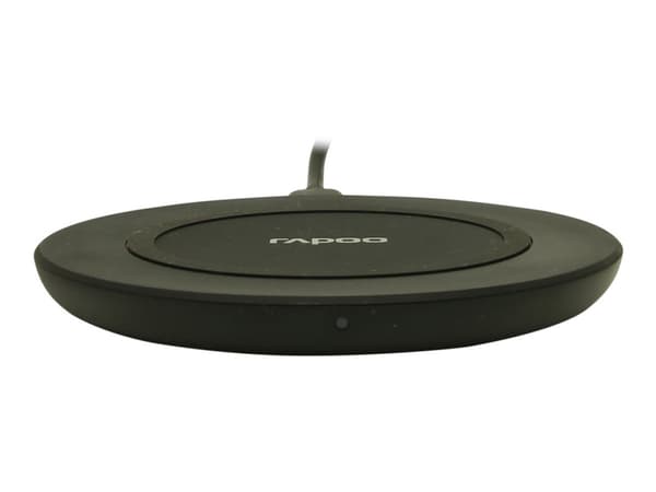 Rapoo XC140 - Trådløs ladepute + AC-strømadapter - 10 watt - 2 A - QC 3.0 - svart - Europa