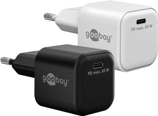 Goobay USB-C™ PD-pikalaturi Nano (65 W), musta (65369) musta