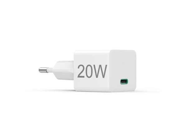 Hama pikalaturi USB-C, PD/Qualcomm®, minilaturi, 20 W, valkoinen (00201840)