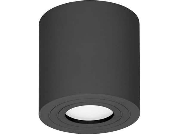 Kattovalaisin Orno MEGY DLR GU10 alasvalaisin max 50W, IP54, pyöreä, musta, alumiini