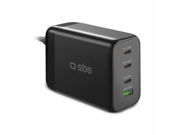 SBS TECHGSTUSB3C200W, Innendørs, AC, Sort