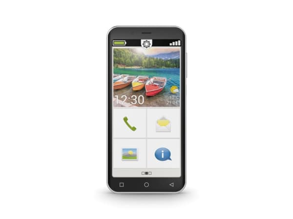 Emporia emporiaSMART5.mini, 12,6 cm (4.95"), 4 GB, 64 GB, 13 MP, Android 13, Sort Sort