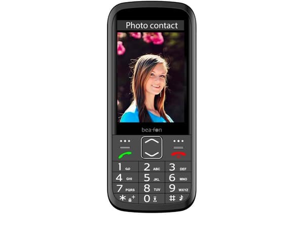 Bea-fon Silver Line SL270 - Funksjonstelefon - microSD slot - LCD-display - 320 x 480 piksler - rear camera 3 MP - svart