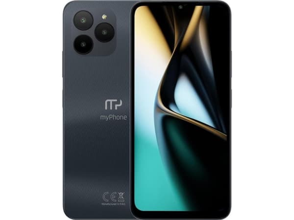 myPhone N23 lite, 16,5 cm (6.51"), 3 GB, 32 GB, 13 MP, Android 13 Go edition, Svart