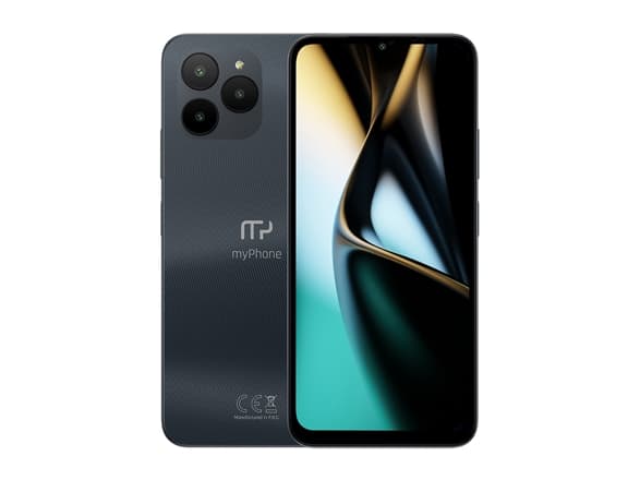 myPhone N23 lite, 16,5 cm (6.51"), 3 GB, 32 GB, 13 MP, Android 13 Go edition, Svart