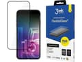 Pikkukuva 2 / 2: 3MK FlexibleGlass Max iPhone 15 Pro Max 6.7" musta/musta, hybridi lasi, jossa on vahvistetut reunukset
