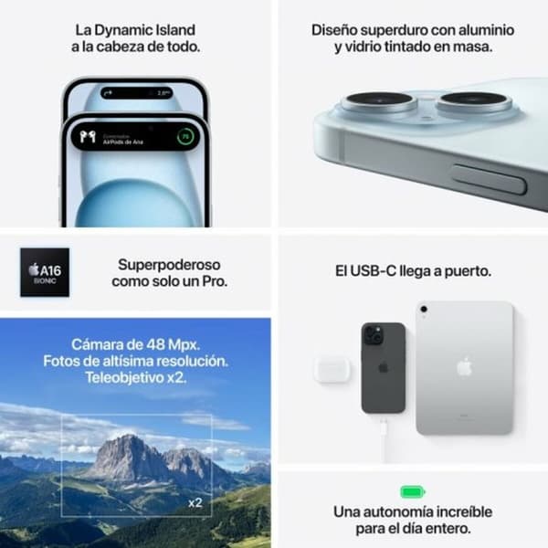 Smartphone Apple iPhone 15 6,1" 512 GB Gul