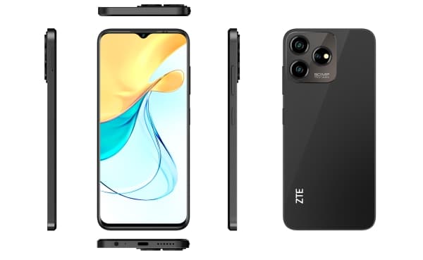 ZTE Blade V50S black, 16,8 cm (6.6"), 8 GB, 256 GB, 50 MP, Android 13, Sort