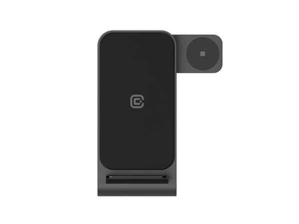 Crong PowerSpot, Innendørs, USB, Trådløs lading, Sort