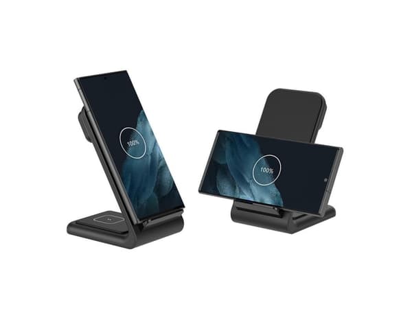 Crong PowerSpot, Innendørs, USB, Trådløs lading, Sort