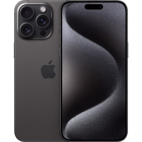 Apple iPhone 15 Pro Max 256GB Black Titanium Titanium, Sort