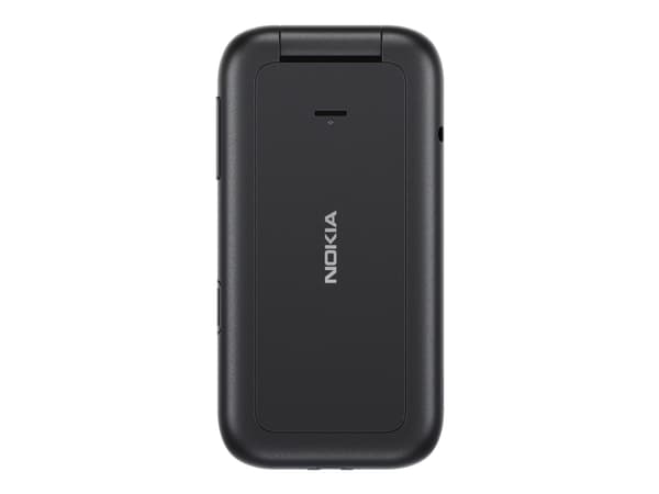 Nokia 2660 Flip - 4G funksjonstelefon - dobbelt-SIM - RAM 48 MB / Internminne 128 MB - microSD slot - 320 x 240 piksler - rear camera 0,3 MP - svart