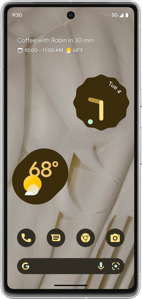 Google Pixel 7 5G -puhelin, 128/8 Gt, Snow