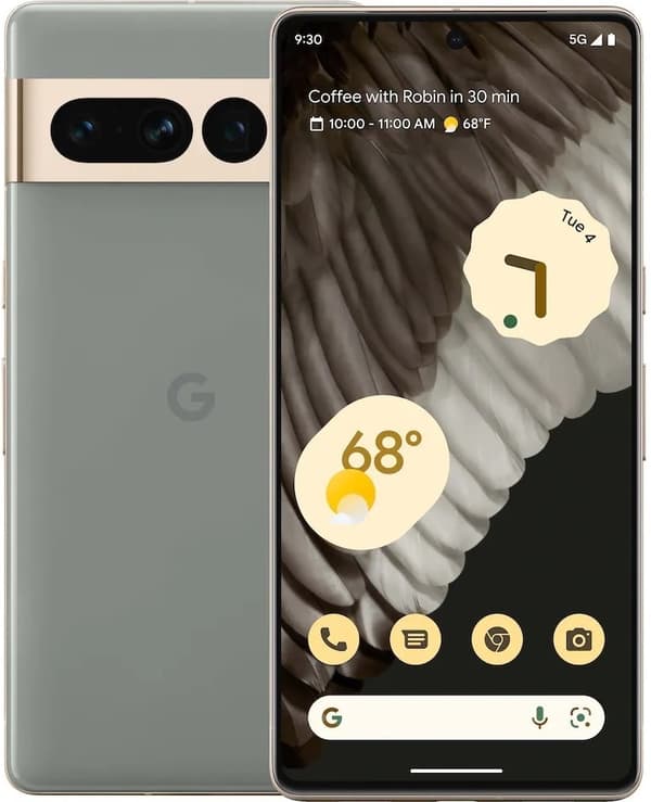 Google Pixel 7 Pro 5G -puhelin, 128/12 Gt, Hazel