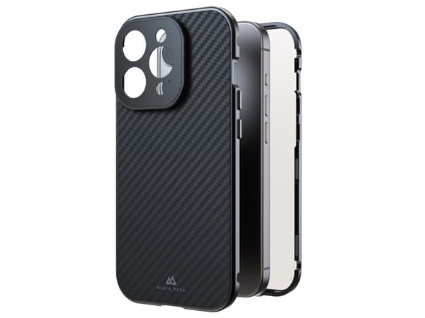 Black Rock 00221268, Apple, iPhone 15 Pro, Ridseresistentti, Kulfiber, 1 stk