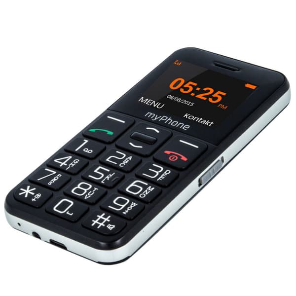 myPhone Halo Easy | Black | 1.77 " | TFT | 24 MB | 32 MB | Single SIM | Bluetooth | Main camera resolution 0.3 MP | 1000 mAh Sort, Grå